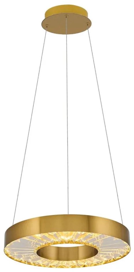 Lustră LED suspendată pe cablu JESI, LED/35W/230V, 3000K, Ø 40 cm, bronz