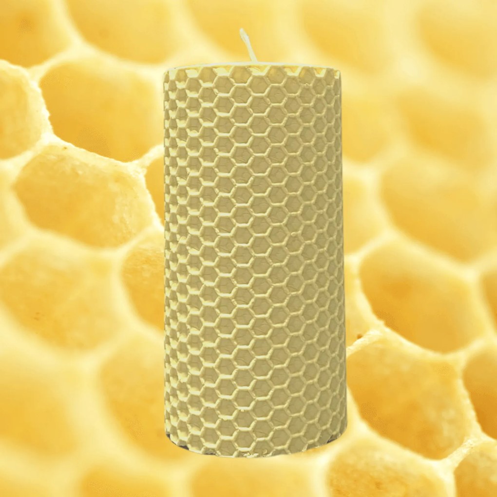Lumanare tip Fagure din Ceara Colorata - Vanila 6,5 cm, 5 cm, Vanila