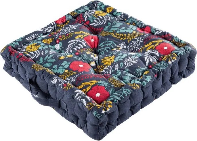 decoDoma Pernă de podea BOTANICA MIDNIGHT set 4 buc