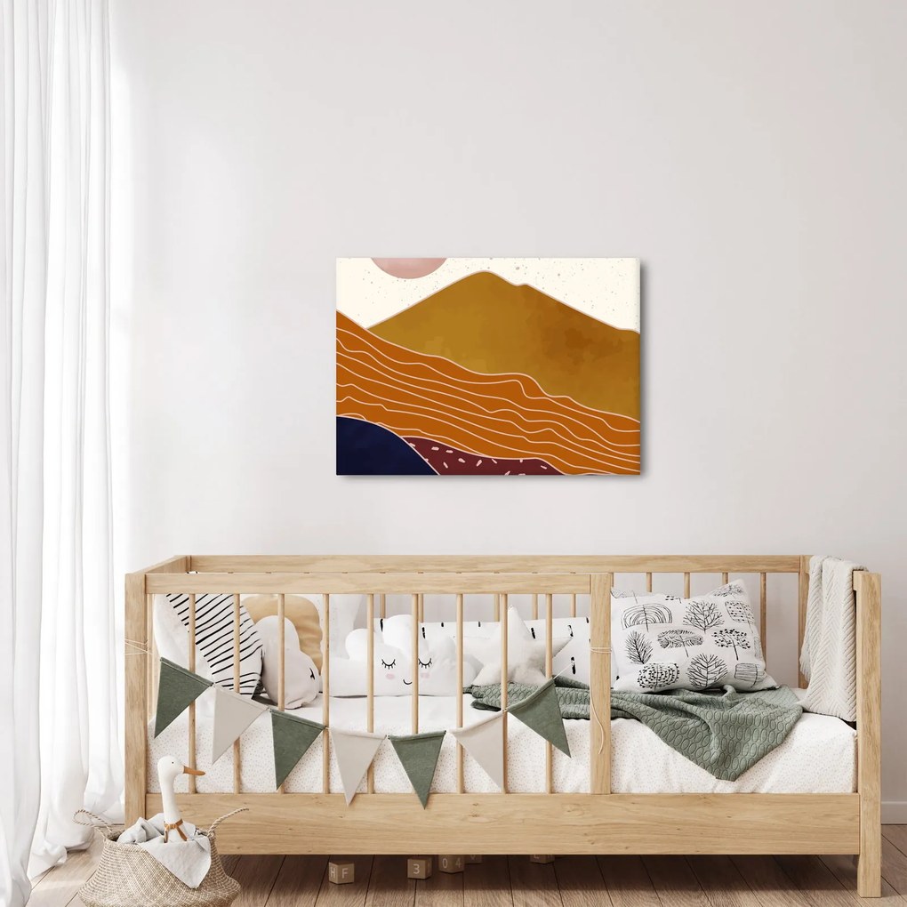 Tablou - Muntele de design Spacefrog N⁰1 (70x50 cm)