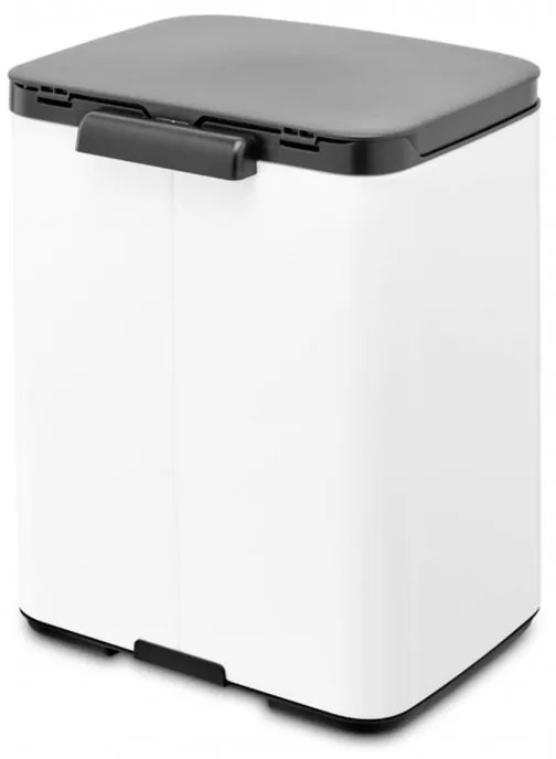 Cos de gunoi Brabantia Bo Small 1006627, 7 L, Deschidere lina si silentioasa, Baza antiderapanta, Alb