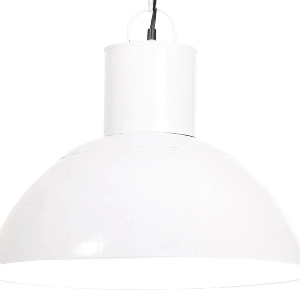 vidaXL Lampă suspendată, 25 W, alb, rotund, 48 cm, E27