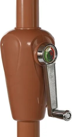 Umbrelă de grădină cu aspect de stuf, stil tropical, structură metalică