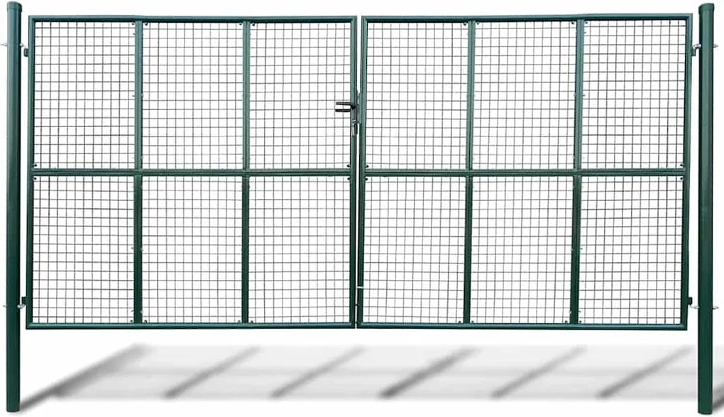 vidaXL Poartă de grădină din plasă 400x200 cm