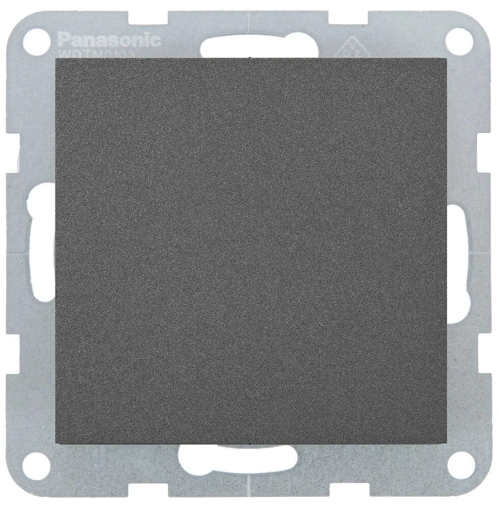 Intrerupator simplu 10A, IP20, Grafit, Panasonic Karre Plus 55