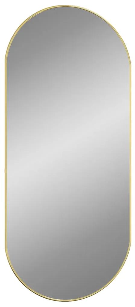 Oglindă de perete, auriu, 100x45 cm, ovală