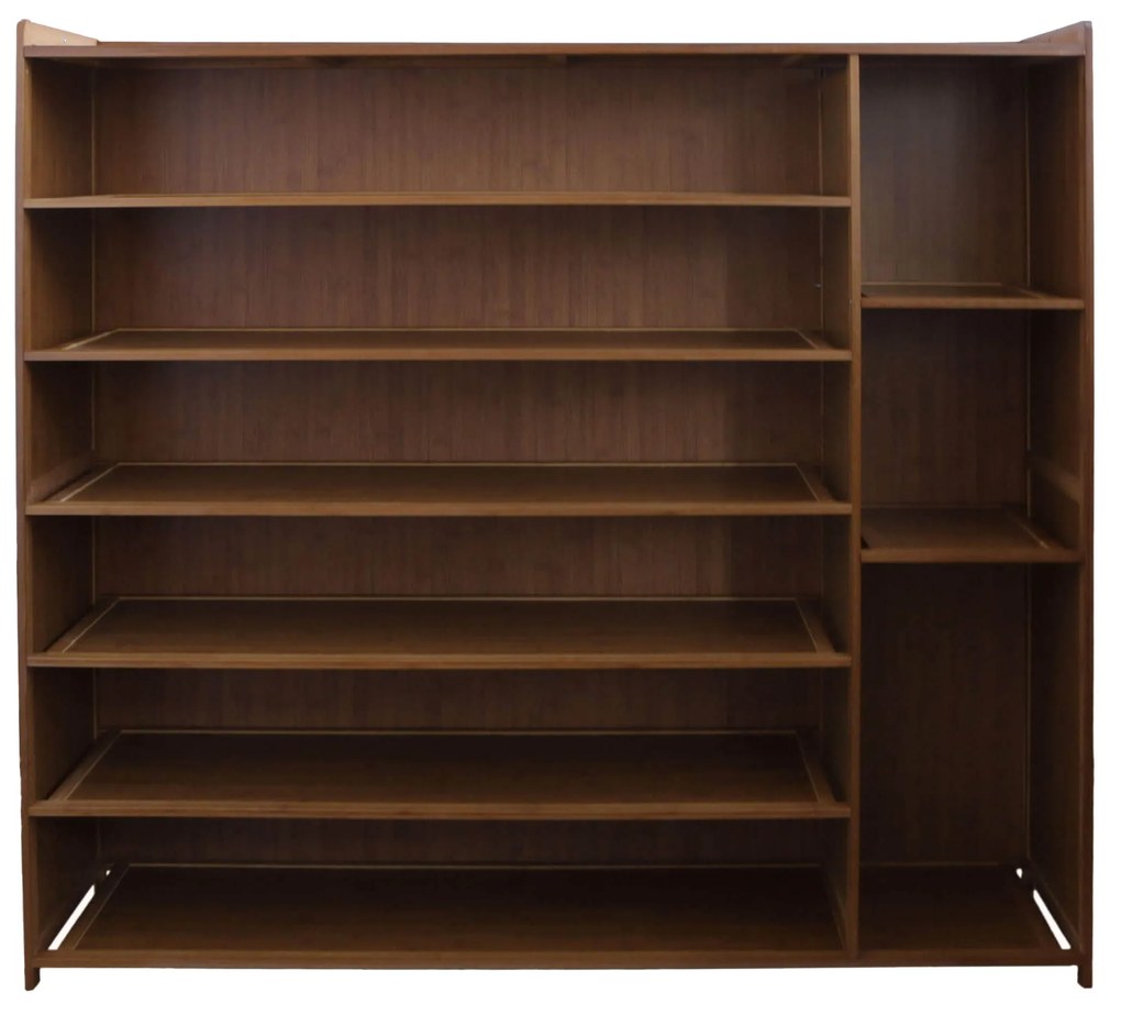 Pantofar din bambus, 10 rafturi, 130*119*28 cm, D184