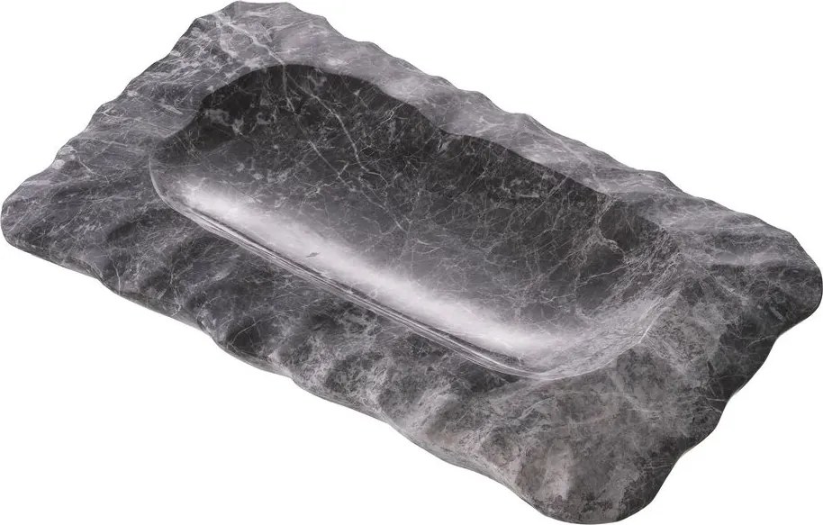 Tava din marmura design LUX Mauro, gri 116240 HZ