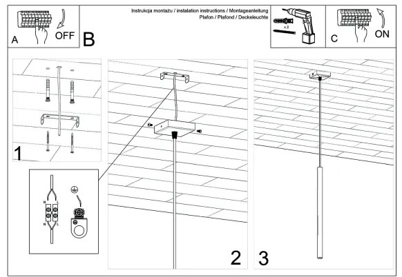 Lustră pe cablu Sollux SL.1266 PASTELO 1xG9/8W/230V lemn