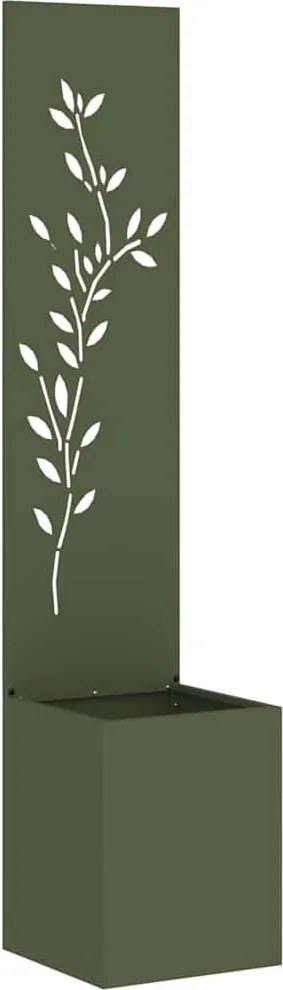 vidaXL Ecran de intimitate pentru grădină Olivengrønn 32 x 32 x 150 cm