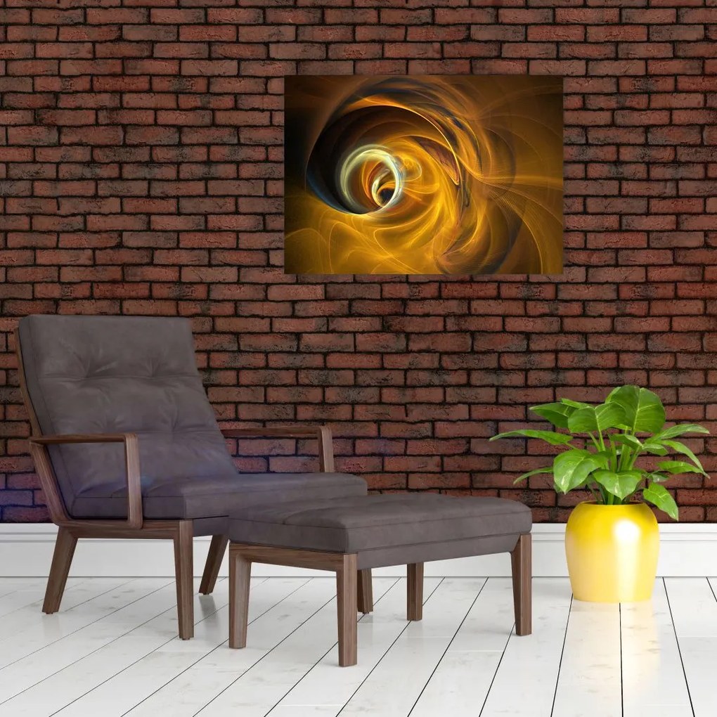 Tablou pe sticlă - Abstarcție în mișcare (70x50 cm)
