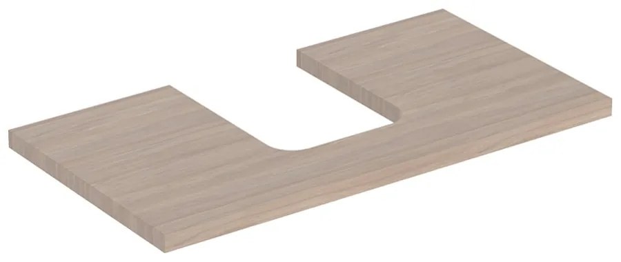 Blat pentru lavoar Geberit One cu decupaj in mijloc 90 cm stejar bej