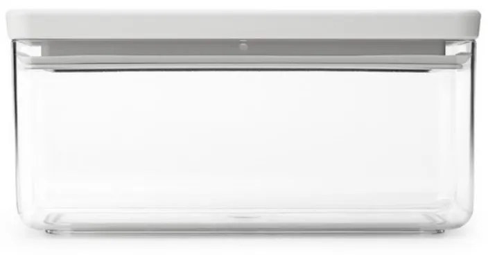 Cutie de depozitare Brabantia Tasty+ Stackable 1008874, 1,5L, Sigiliu din silicon, Fara BPA, Gri deschis