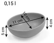 Tescoma Bol FANCY HOME Stones, 11 cm, alb
