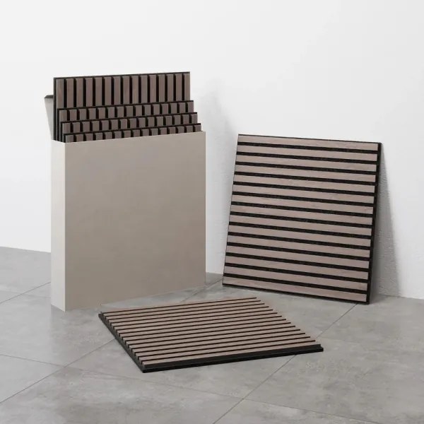 SET 4x panou acustic mural BATH DELUXE 54-060-08-84-12 DANVIKEN 60x60 cm nuc