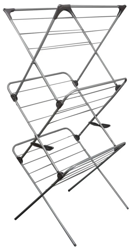 Uscător de rufe vertical cu 3 niveluri