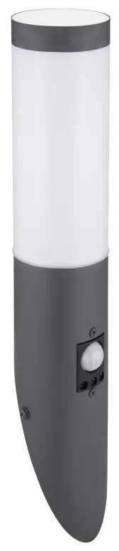 Aplica de perete pentru exterior cu senzor de miscare design modern, IP44 BOSTON antracit 3157AS GL