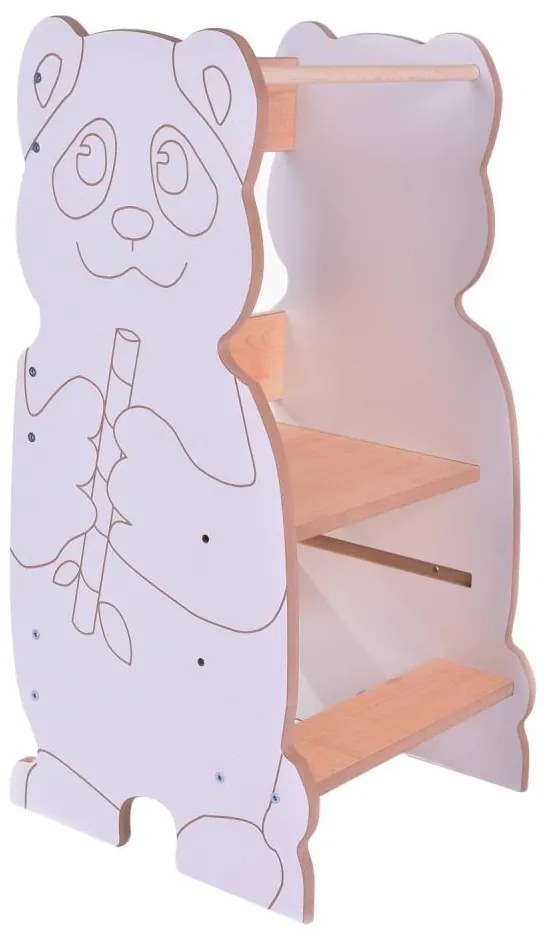 Turn educativ PANDA alb/arțar