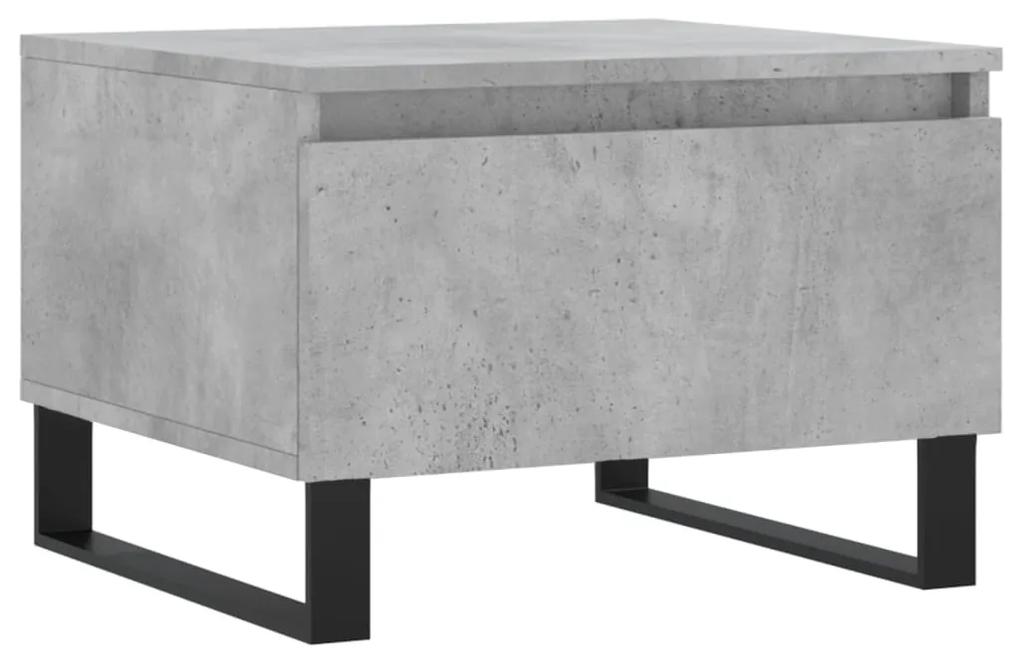 830884 vidaXL Măsuță de cafea, gri beton, 50x46x35 cm, lemn prelucrat