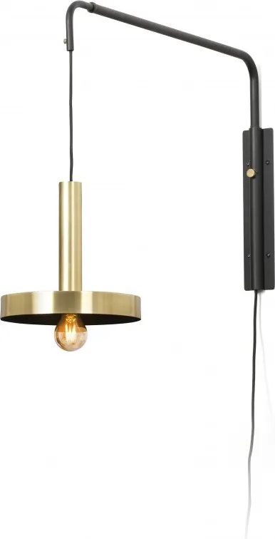 Aplica perete extensibila design modern WHIZZ auriu/negru