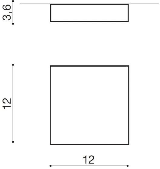 Azzardo AZ2781 - Plafonieră LED FALCO LED/12W/230V