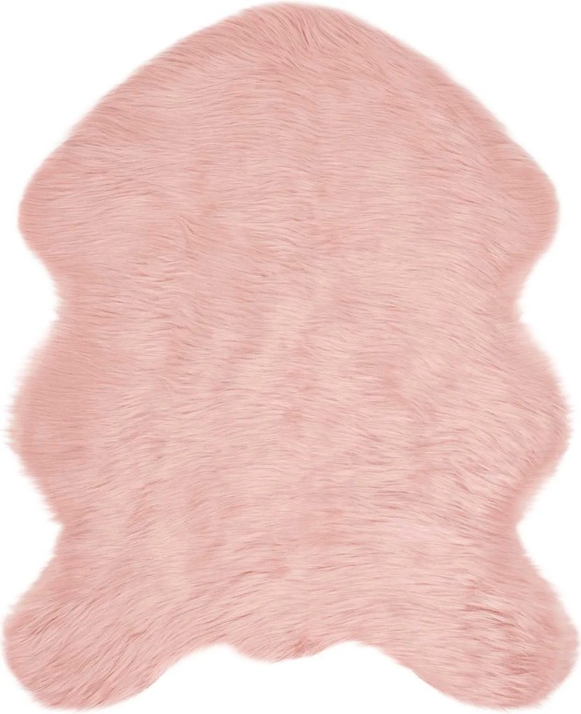 vidaXL Covor din Lână Faux Tafalla Roz 50 x 80 cm Poliester