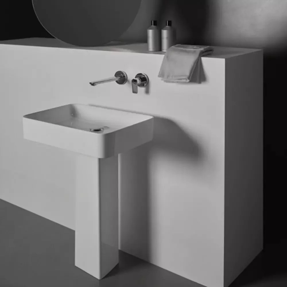 Piedestal pentru lavoar dreptunghiular Ideal Standard Atelier Conca alb mat