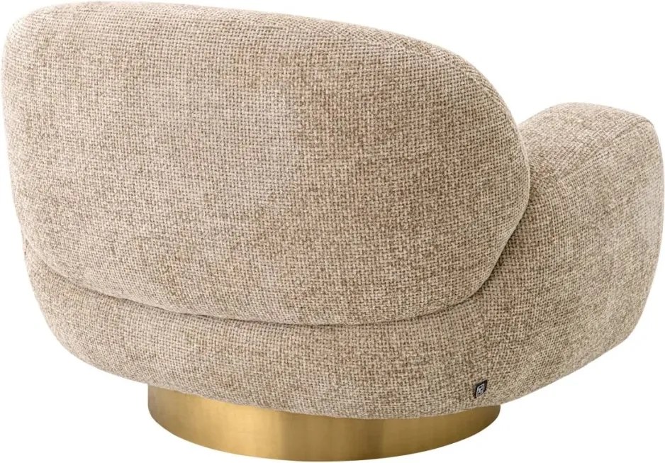 Fotoliu pivotant design elegant LUX Udine, Lyssa sand