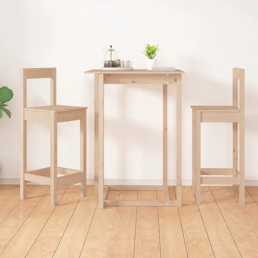 vidaXL Scaune de bar, 2 buc., 40x41,5x112 cm, lemn masiv de pin