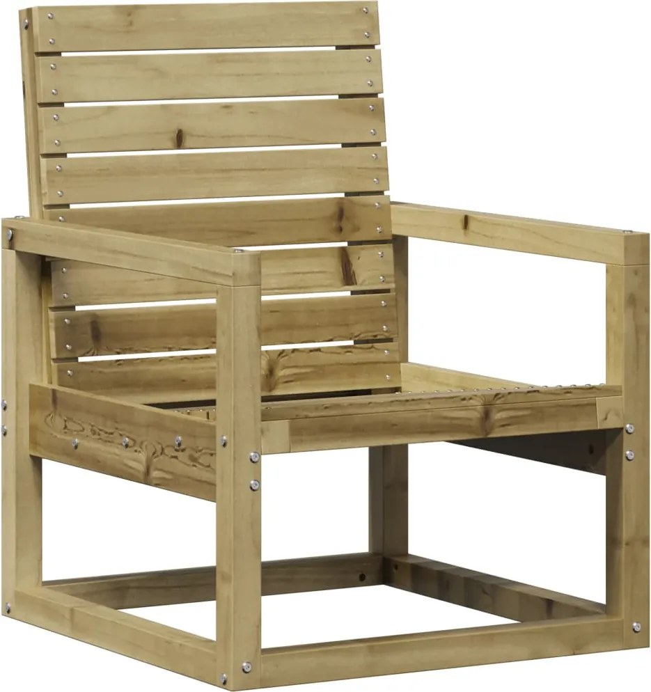 vidaXL Scaune de grădină, 57,5x63x76 cm, lemn de pin impregnat