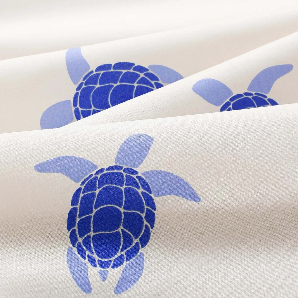 Goldea draperie 100% bumbac - țestoase marine 140x150 cm