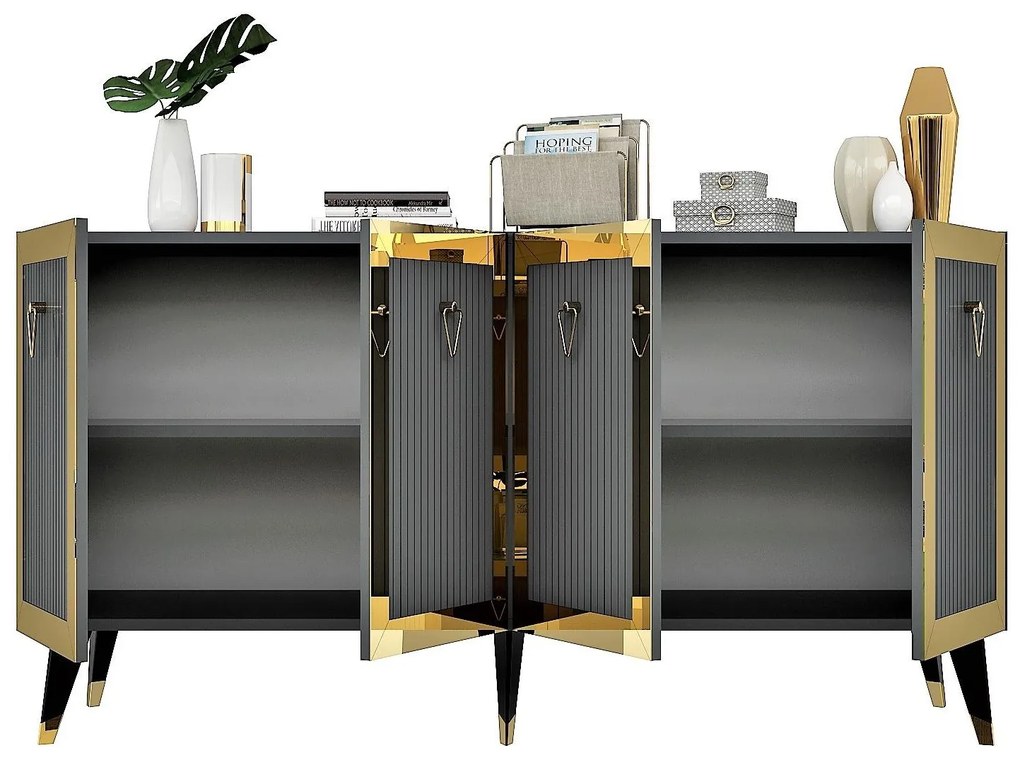 Dulap Vopula (antracit + auriu) . 1093477