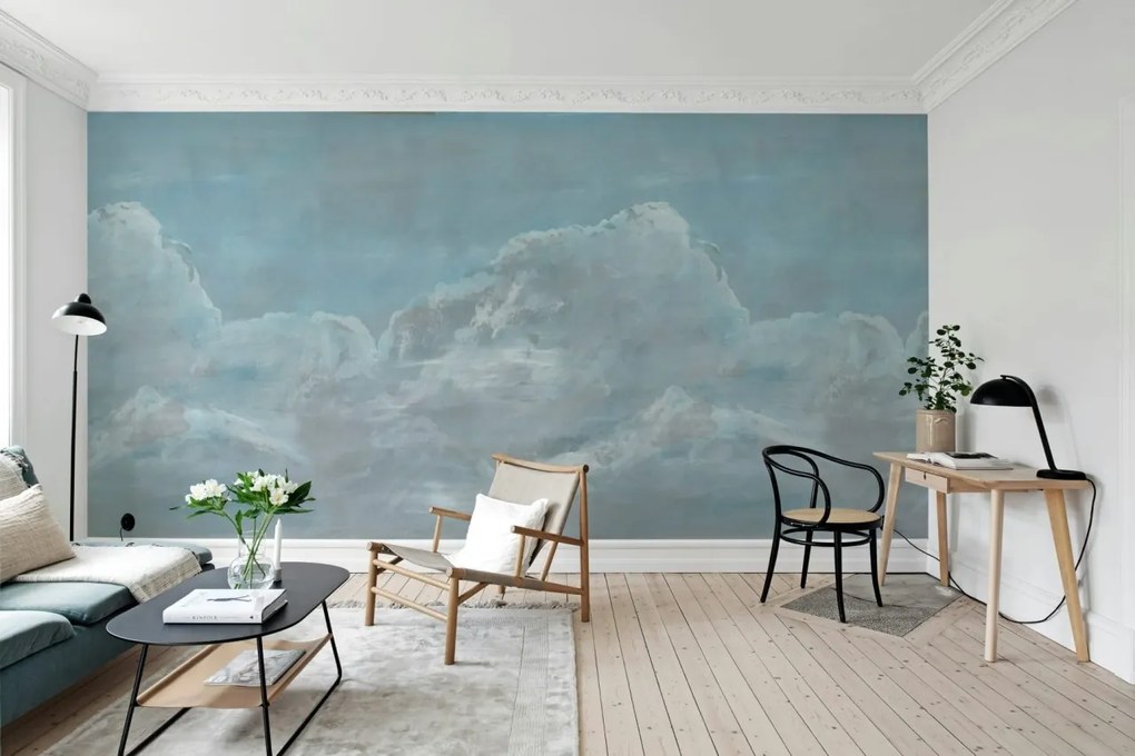 Fototapet, Up in the Clouds, Blue, Rebel Walls
