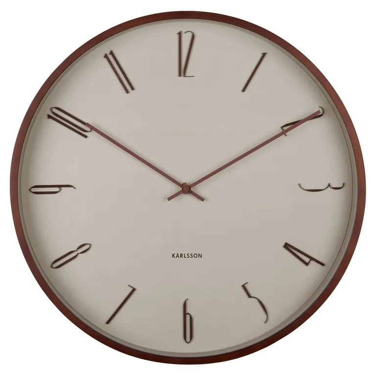 Karlsson 6014WG ceas de perete design bej,diametru 40 cm