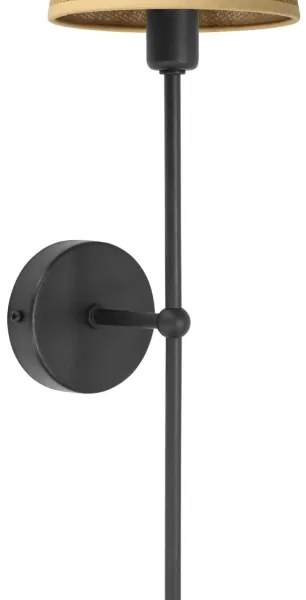 Lampă de perete MADELA 1xE14/40W/230V iută/neagră