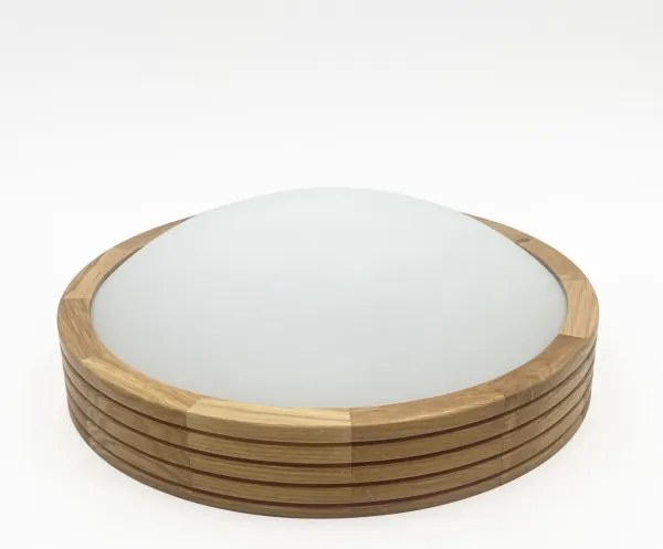 Brilagi - Lampă LED de tavan CARVALHO MODERN SLIM 1xE27/60W/230V diametru 27,5 cm stejar