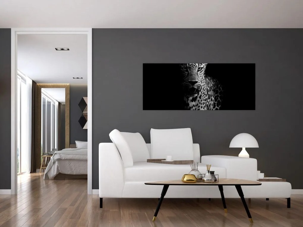 Tablou - Portret de leopard (120x50 cm)