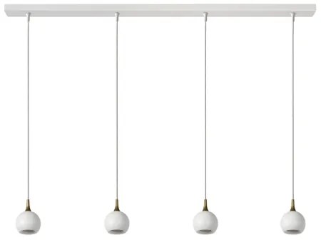 Lustră pe cablu FAVORI 4xGU10/5W/230V albă Lucide 09434/04/31
