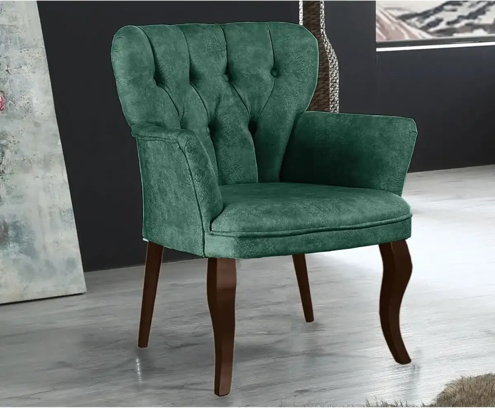 Set canapea 2 locuri cu 2 fotolii, Cafe Homs,verde