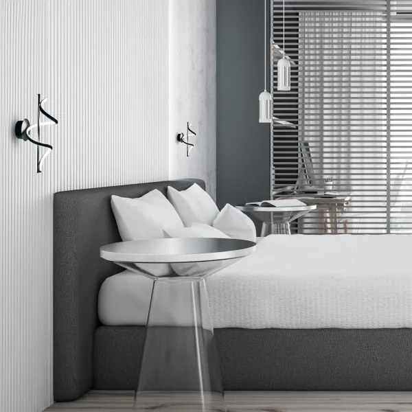 Aplică LED TWIST LED/12W/230V negru