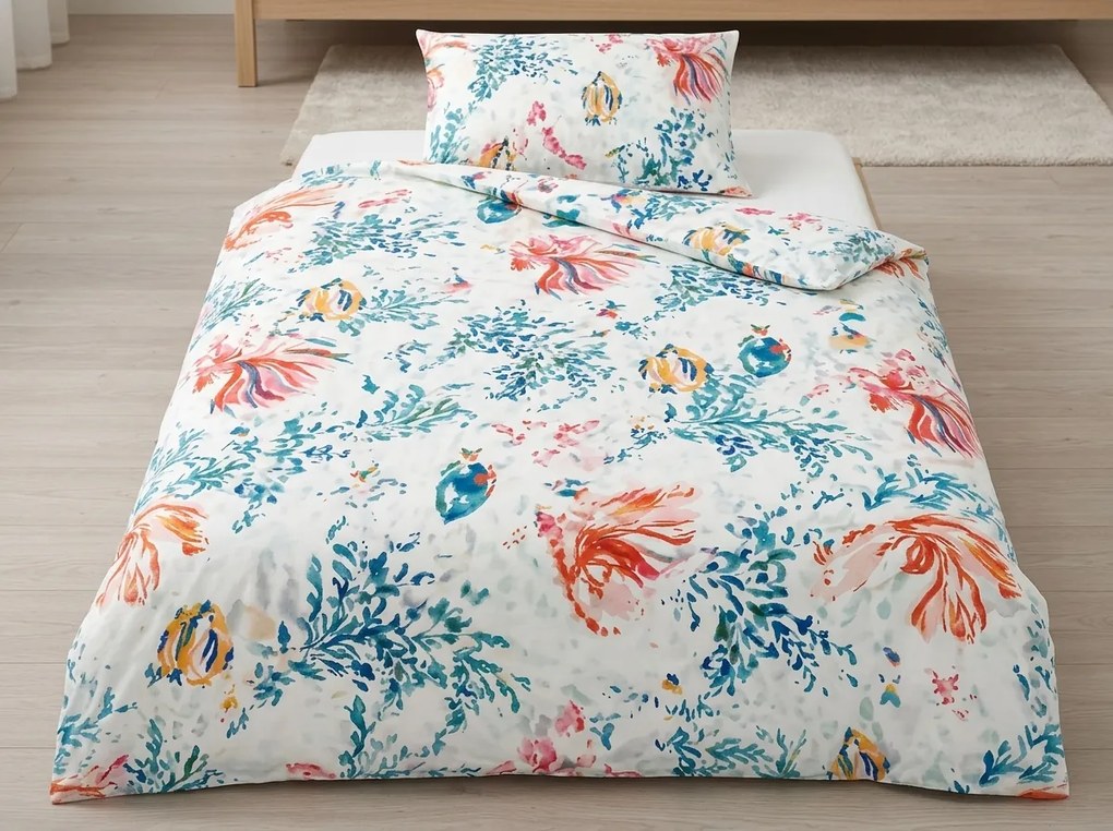 Lenjerie de pat din bumbac CORALIS colorata Dimensiune lenjerie de pat: 70 x 80 cm | 140 x 200 cm