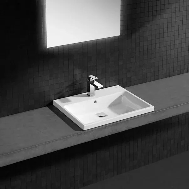 Lavoar incastrat Grohe Cube Ceramic cu PureGuard 60.5x49 cm