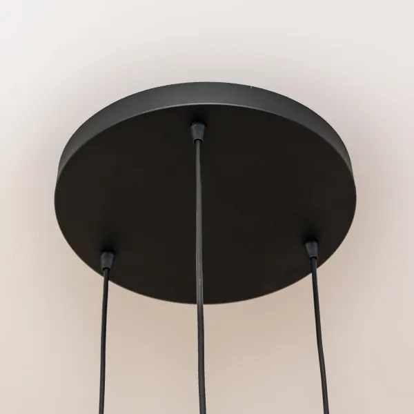 Pendul pe cablu SOLANO 3xE27/15W/230V negru/auriu