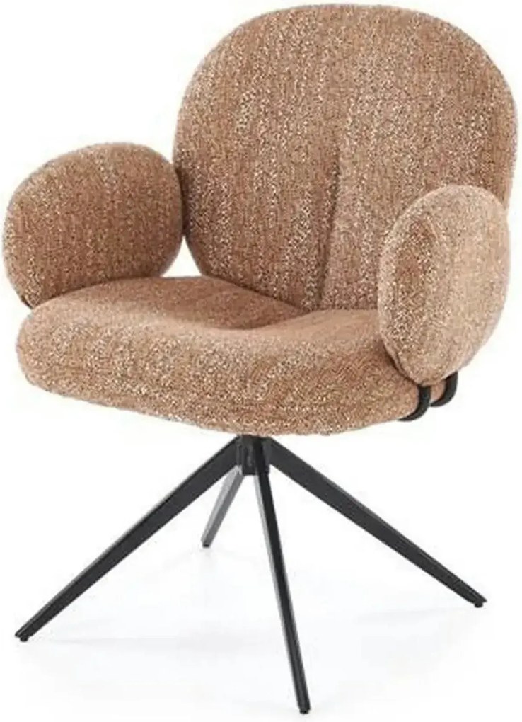 Scaun K568, scortisoara/negru, stofa clasica/otel, 65x64x82 cm