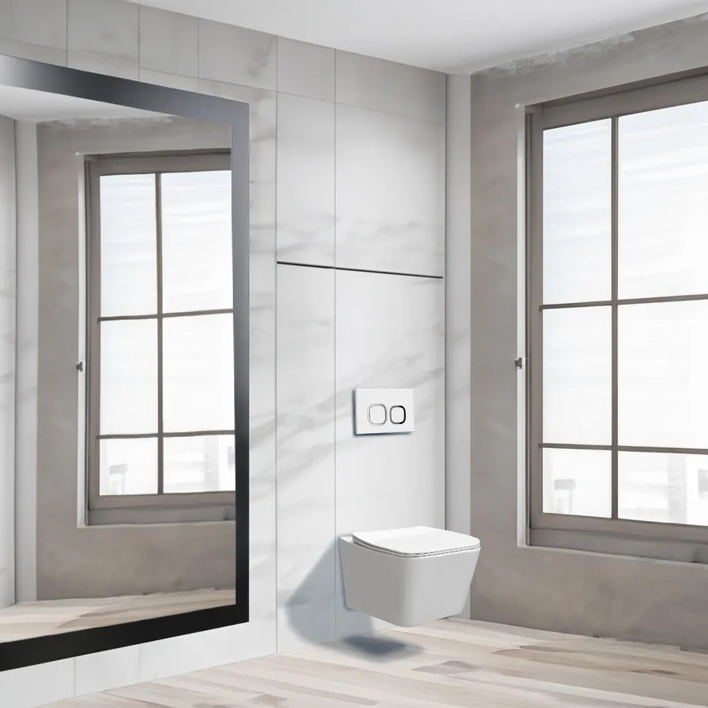 Set rezervor WC montat pe perete Roya Tinos 83W