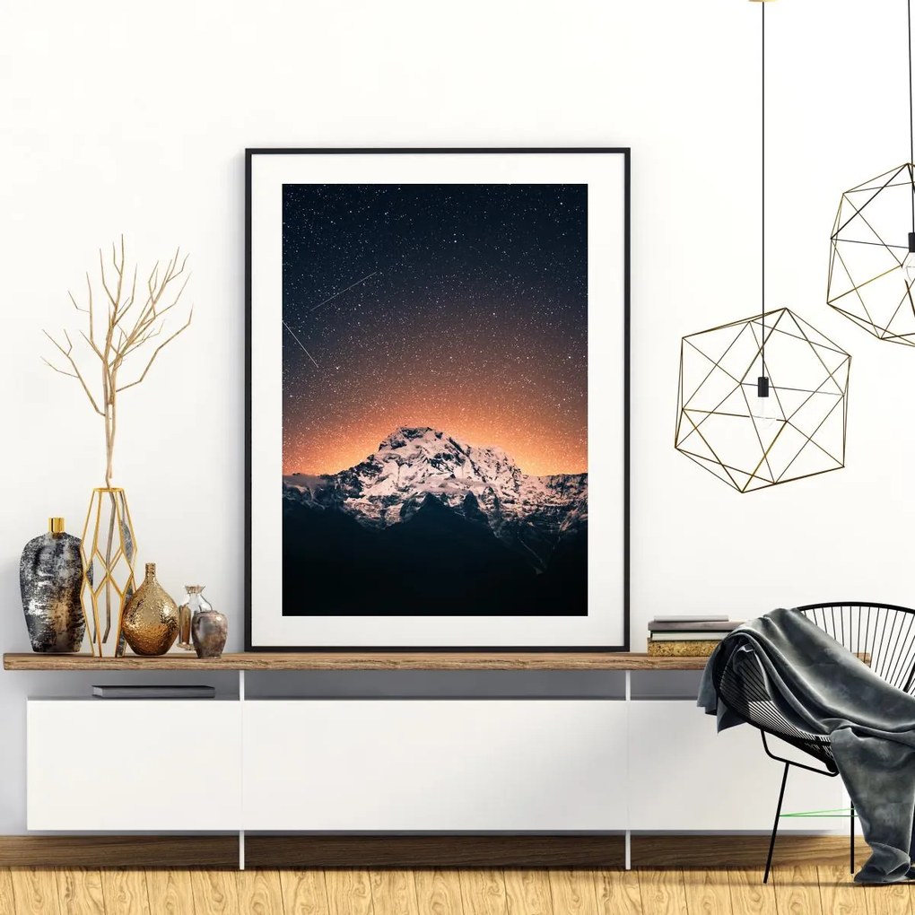 Poster - Sub cerul nocturn (A4)