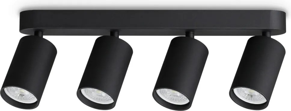 Plafoniera DYNAMITE PL4 LINEAR ROUND NERO