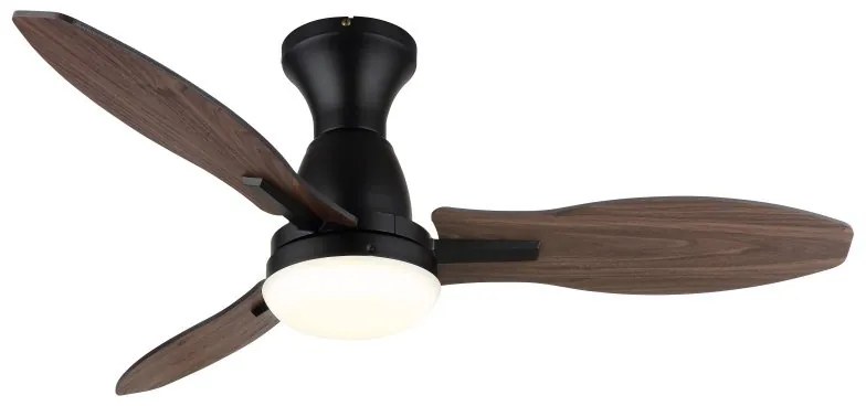 Lustra LED cu ventilator si telecomanda GALE negru 03671B GL