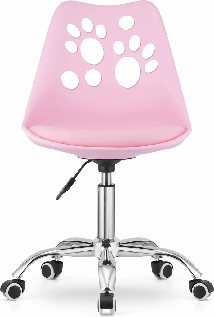 OFERTA Scaun de birou roz PRINT II. calitate superioara