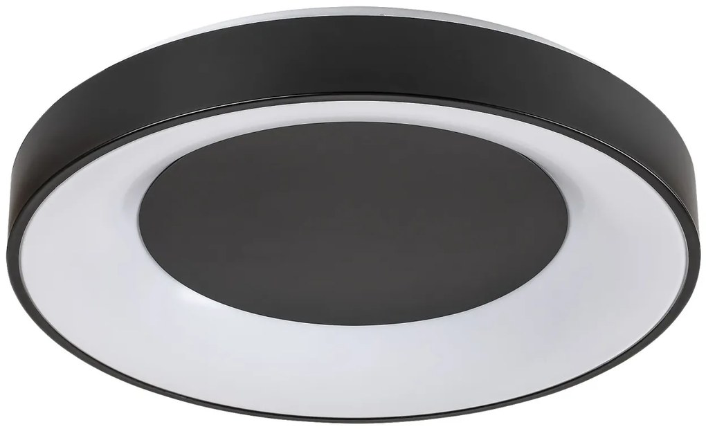 Plafoniera LED cu telecomanda design slim Ceilo neagra